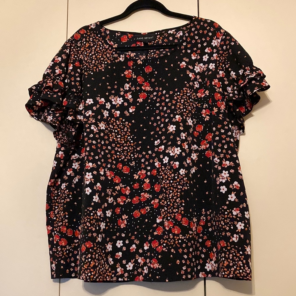 Lane Bryant Flutter Sleeve Blouse Size 22